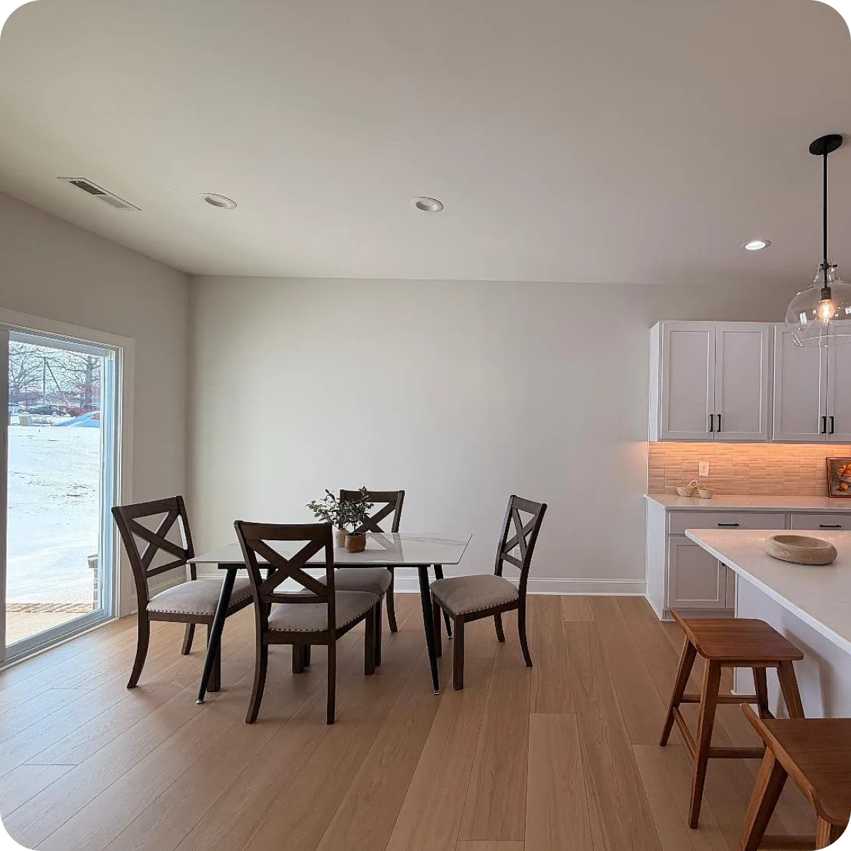 Misty Interior Dining Kitchen