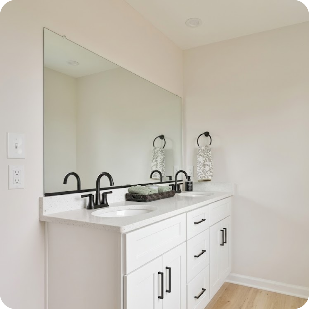 Single Family Interior Double Vanity