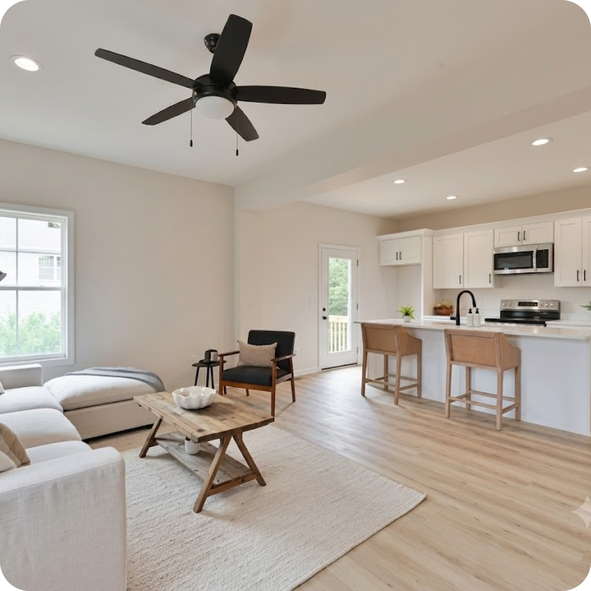 Single Family Interior Living Kitchen